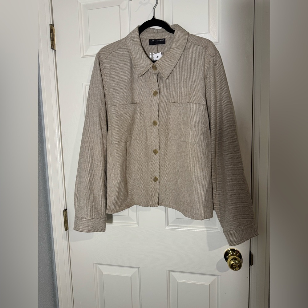 Lane Bryant Beige Utility Jacket